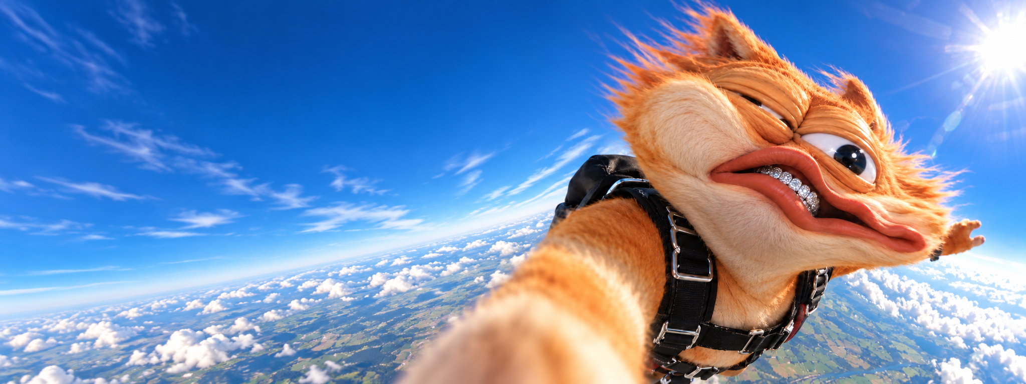 DOPE flying above the clouds