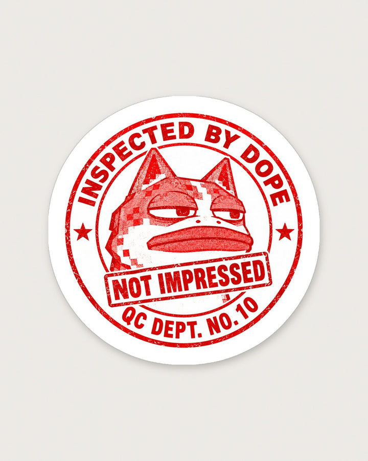 Inspected by DOPE Sticker