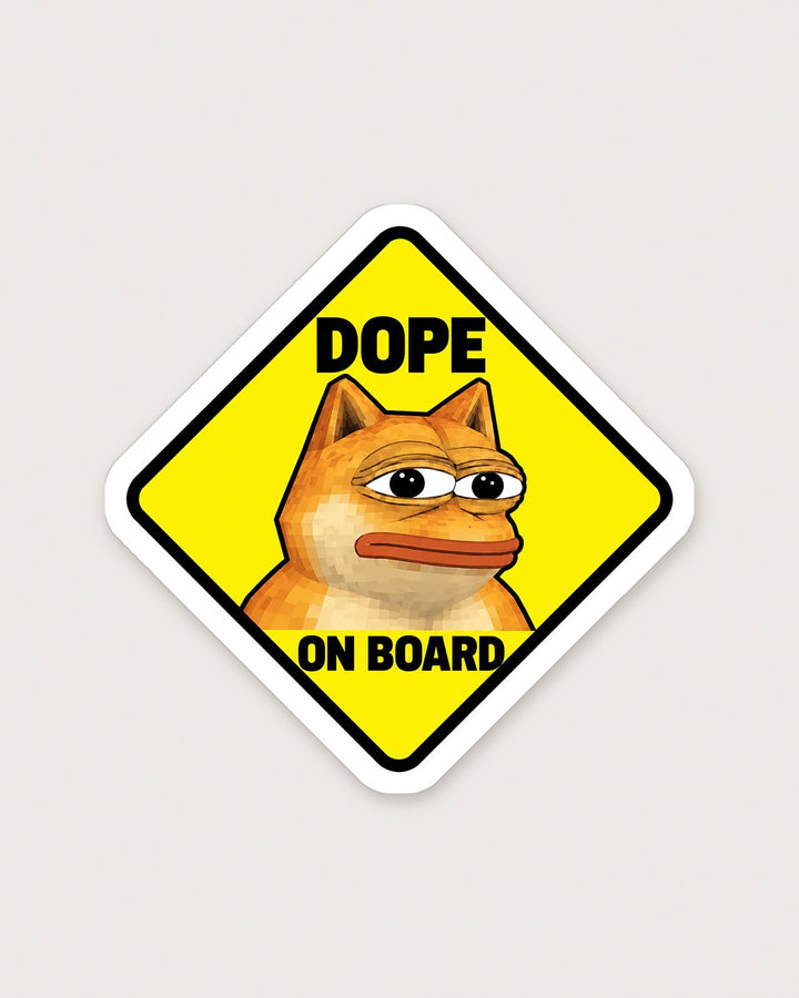 DOPE On Board Sticker