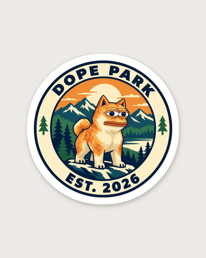 DOPE Park Badge Sticker