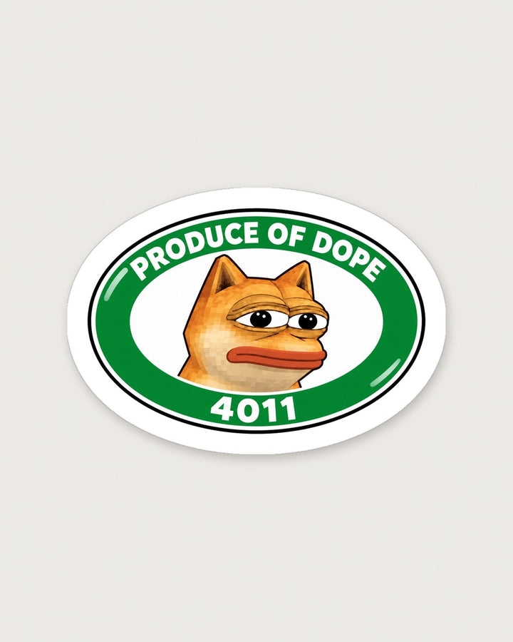 Produce of DOPE Sticker