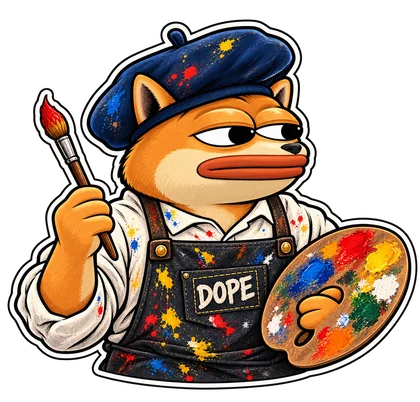 DOPE sticker: Artist
