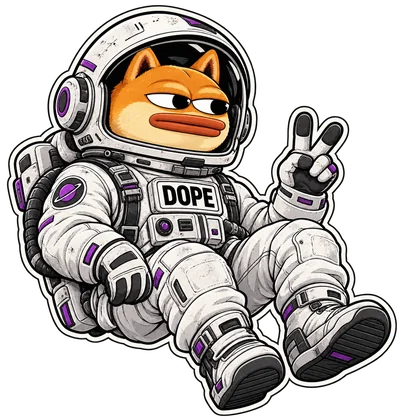 DOPE sticker: Space cadet