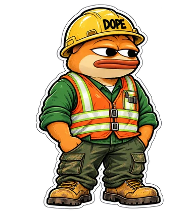 DOPE sticker: The builder