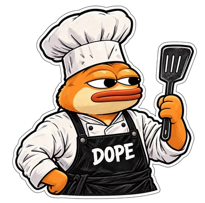DOPE sticker: The chef
