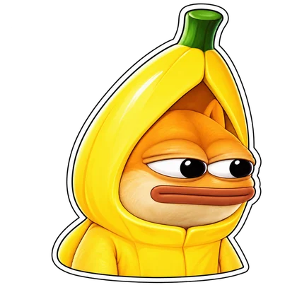DOPE sticker: Banana suit