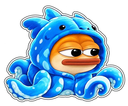DOPE sticker: Blue sea suit
