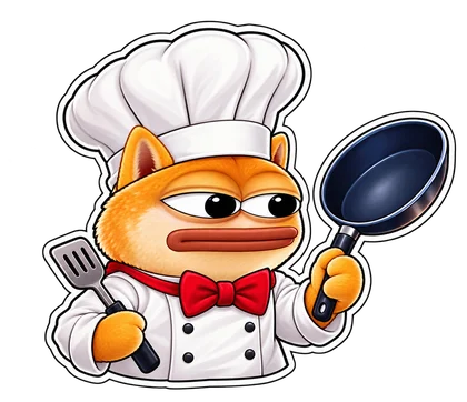 DOPE sticker: Bow-tie chef