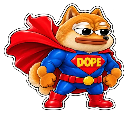 DOPE sticker: Cape hero