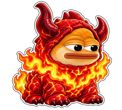 DOPE sticker: Fire demon