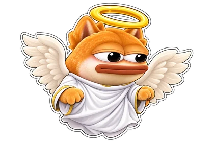 DOPE sticker: Golden angel