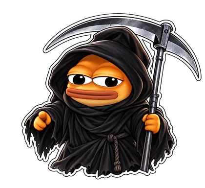 DOPE sticker: Grim reaper