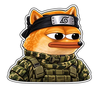 DOPE sticker: Headband commando