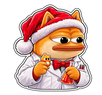 DOPE sticker: Holiday scientist