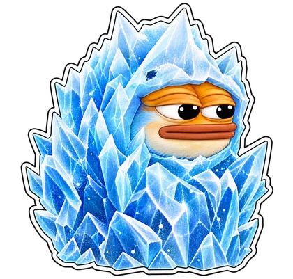 DOPE sticker: Ice block