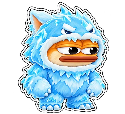 DOPE sticker: Ice creature