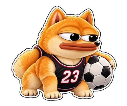 DOPE sticker: Jersey 23 pup