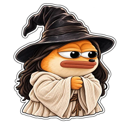 DOPE sticker: Longhair sorcerer