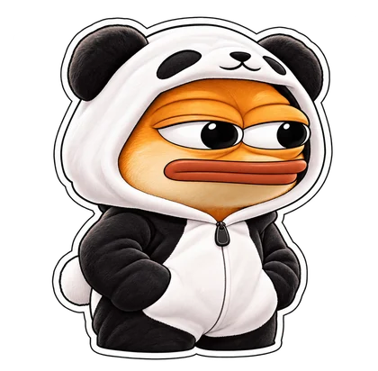 DOPE sticker: Panda suit