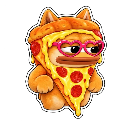 DOPE sticker: Pizza shades