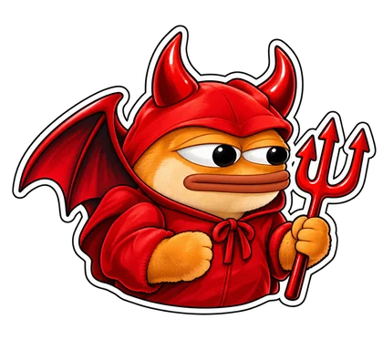 DOPE sticker: Red devil
