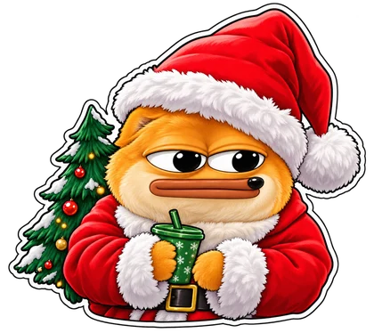 DOPE sticker: Santa cup