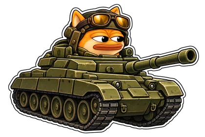 DOPE sticker: Tank commander