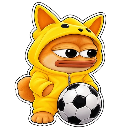 DOPE sticker: Yellow football