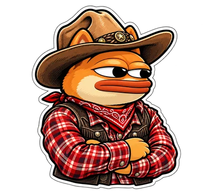 DOPE sticker: The cowboy