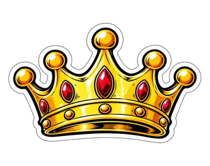 DOPE sticker: Golden crown