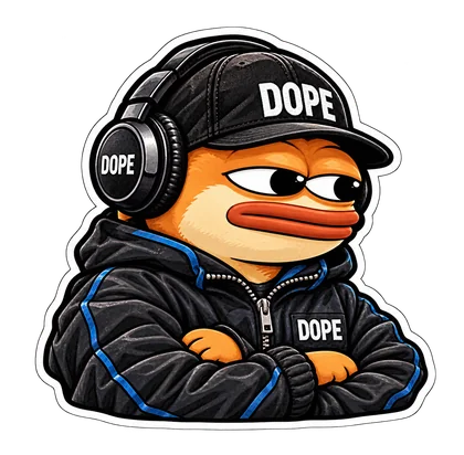DOPE sticker: On the decks
