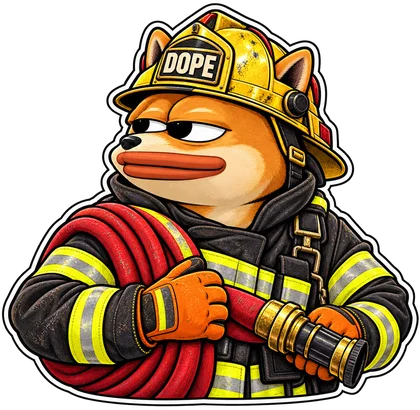 DOPE sticker: Firefighter
