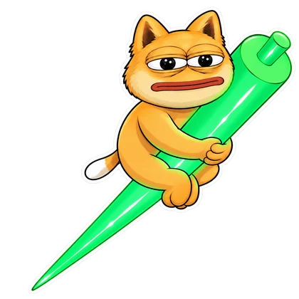 DOPE sticker: Green rocket