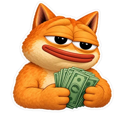 DOPE sticker: Cash stack
