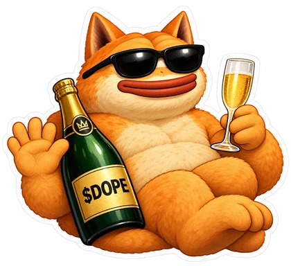 DOPE sticker: Champagne