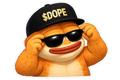 DOPE sticker: Cool cap