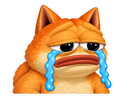 DOPE sticker: Crying