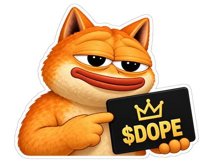 DOPE sticker: DOPE sign