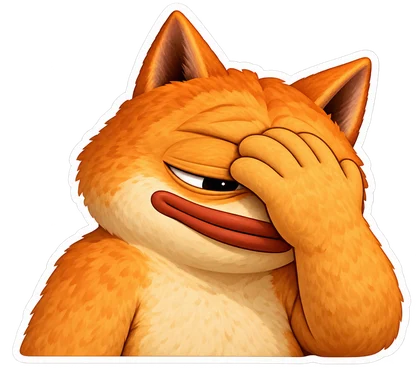 DOPE sticker: Facepalm
