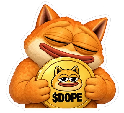 DOPE sticker: Gold coin