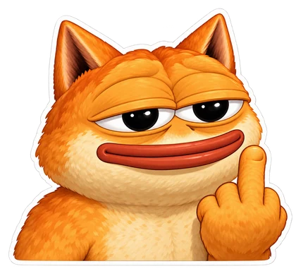 DOPE sticker: Middle finger