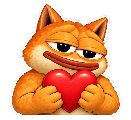 DOPE sticker: Red heart