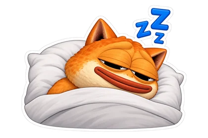 DOPE sticker: Sleeping