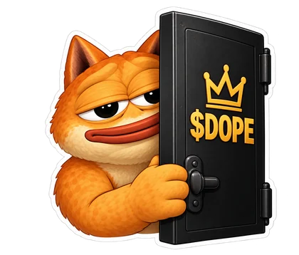 DOPE sticker: Vault door