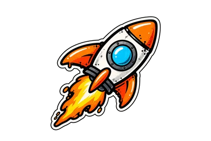 DOPE sticker: Lift off
