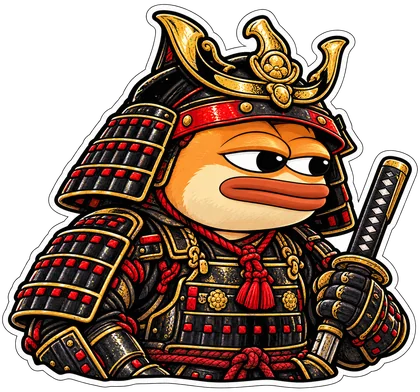DOPE sticker: The samurai