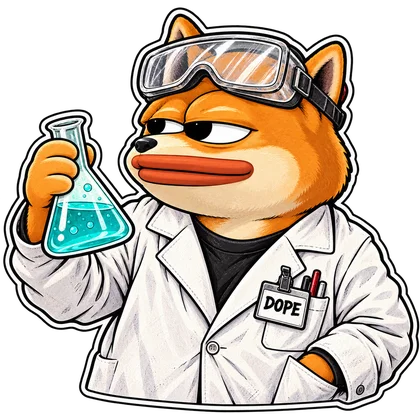 DOPE sticker: Scientist