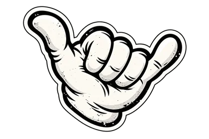 DOPE sticker: Hang loose