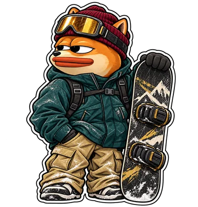 DOPE sticker: Snowboarder